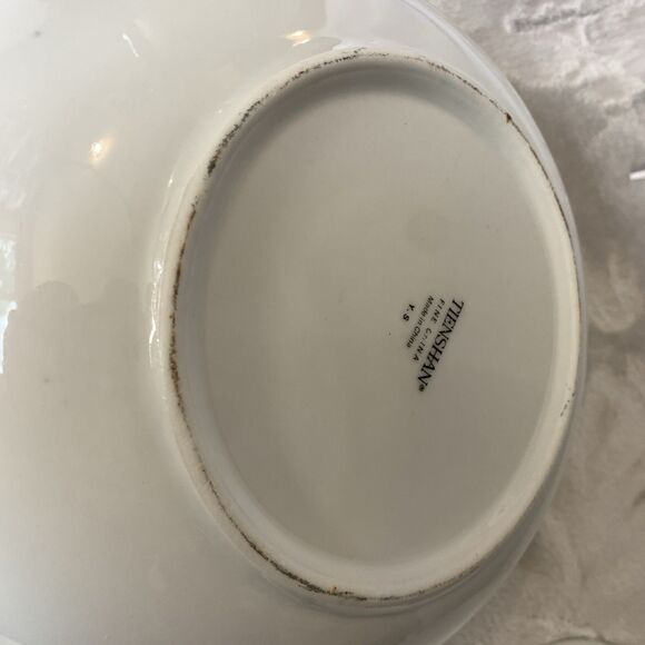 VTG Set of 2 Tienshan 9.5" Deck The Halls Serving Bowl Christmas Poinsettia Dish - Picture 9 of 12